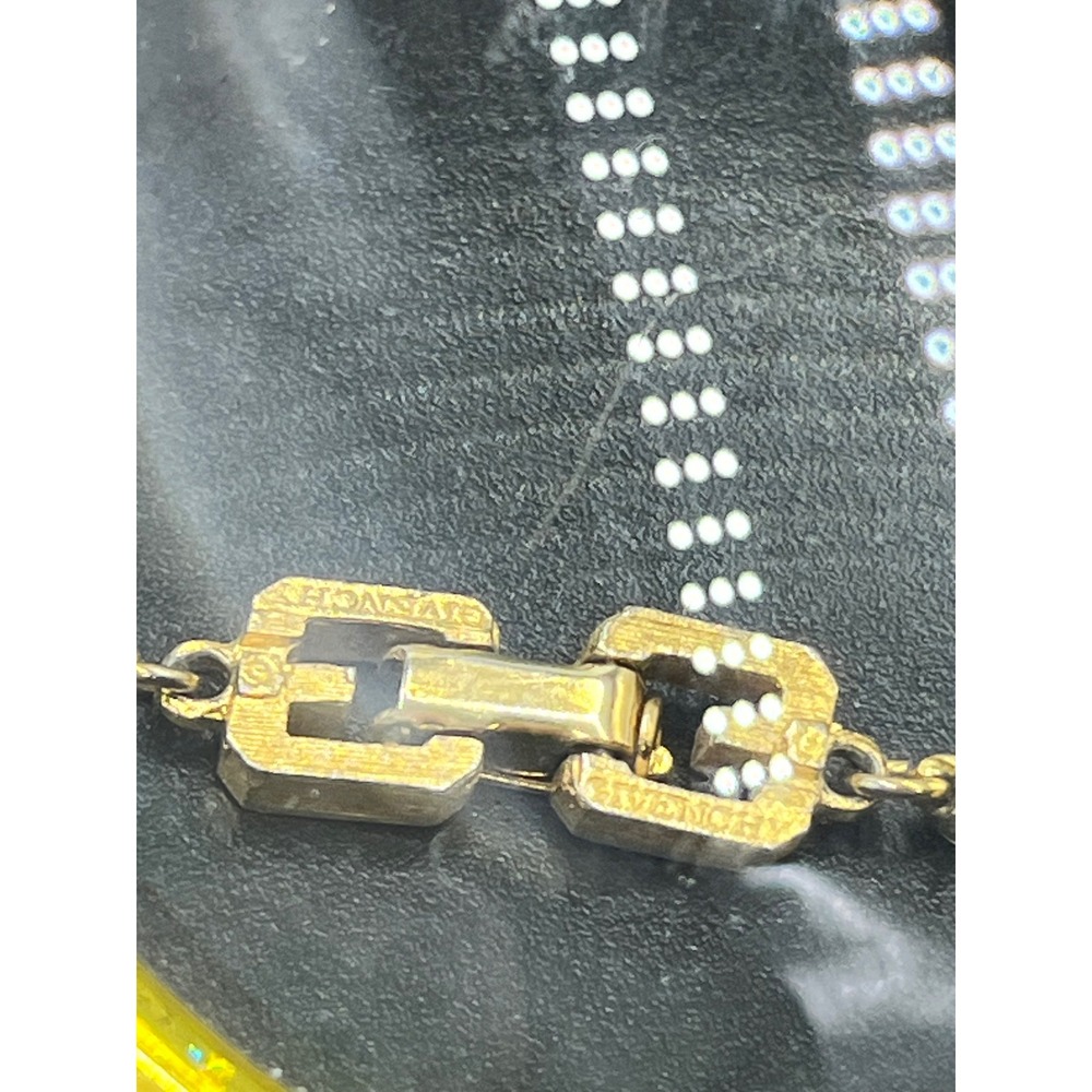 Givenchy Designer Vintage Herringbone Gold Plated Long chain 23" Necklace - Picture 6 of 16